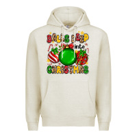 Oatmeal Heather balls deep into christmas Premium Hoodie - MaliasSmallBusiness