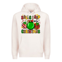 Pale Pink balls deep into christmas Premium Hoodie - MaliasSmallBusiness