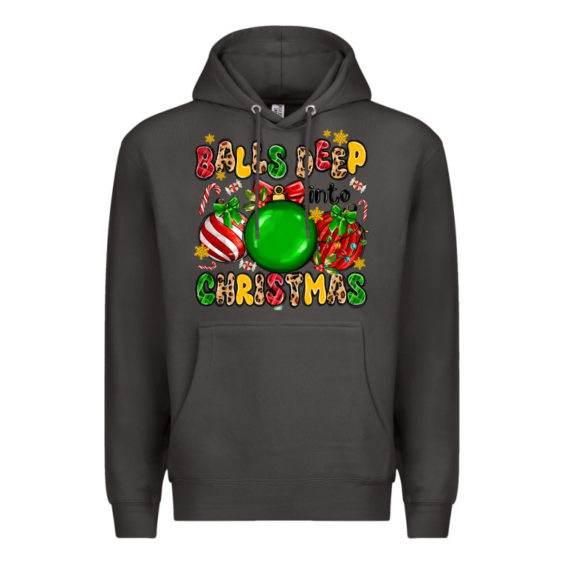 Balls Deep Into Christmas Premium Hoodie by MaliasSmallBusiness | Teevron