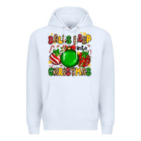 White balls deep into christmas Premium Hoodie - MaliasSmallBusiness