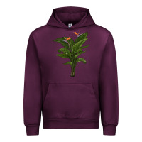 Mauve Wine the bird of paradise Urban Hoodie - LillyAllenDesigns