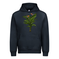 Navy the bird of paradise Urban Hoodie - LillyAllenDesigns