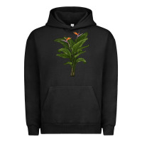 Pigment Black the bird of paradise Urban Hoodie - LillyAllenDesigns