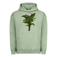 Pigment Oil Green the bird of paradise Urban Hoodie - LillyAllenDesigns