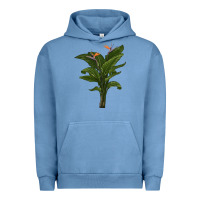 Pigment Pebble Blue the bird of paradise Urban Hoodie - LillyAllenDesigns