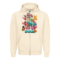 Sandshell vintage soul Zipper Hoodie - BundleAndBundleShop