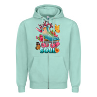 Seafoam vintage soul Zipper Hoodie - BundleAndBundleShop