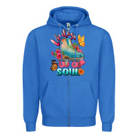 True Royal vintage soul Zipper Hoodie - BundleAndBundleShop