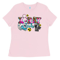Bubblegum Pink x ray tech Ladies Tee - AdoDesignShop