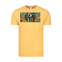 Vintage Mustard Wings Cross Faith Vintage Tee - RanaPortraitStore