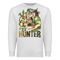 Oatmeal Heather Egg hunter Premium Sweatshirt - NancyCooperArtShop
