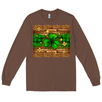 Chestnut St. Patrick's Day shamrock leopard Long Sleeve Tee - Neo Western