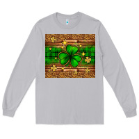 Moon Dust St. Patrick's Day shamrock leopard Long Sleeve Tee - Neo Western