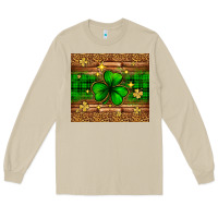 Mushroom St. Patrick's Day shamrock leopard Long Sleeve Tee - Neo Western