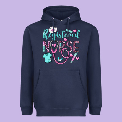 Registered Nurse Rn Heavyweight Hoodie Designed By Barkaloodesign