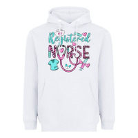 White registered nurse rn Heavyweight Hoodie - BarkalooDesign