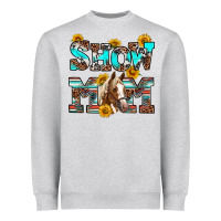 Heather Grey show mom horse Heavyweight Sweatshirt - RanaPortraitStore