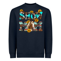 Navy show mom horse Heavyweight Sweatshirt - RanaPortraitStore