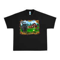 Black western barnyard black angus cattle longhorn rooster and chicks Urban Heavy Tee - RanaPortraitStore