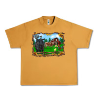 Peanut Butter western barnyard black angus cattle longhorn rooster and chicks Urban Heavy Tee - RanaPortraitStore