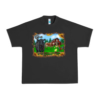 Western Barnyard Black Angus Cattle Longhorn Rooster And Chicks Urban Heavy Tee | Teevron