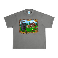Tornado western barnyard black angus cattle longhorn rooster and chicks Urban Heavy Tee - RanaPortraitStore