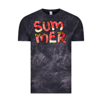 Cloud Black summer watermelon and strawberry Vintage Tee - BarkalooDesign