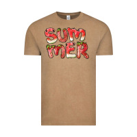 Vintage Coffee summer watermelon and strawberry Vintage Tee - BarkalooDesign