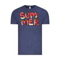 Vintage Denim summer watermelon and strawberry Vintage Tee - BarkalooDesign