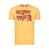 Vintage Mustard summer watermelon and strawberry Vintage Tee - BarkalooDesign