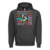 Charcoal Heather heifer Zipper Hoodie - AdoDesignShop