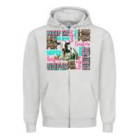 Dove Grey heifer Zipper Hoodie - AdoDesignShop