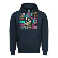 Navy heifer Zipper Hoodie - AdoDesignShop