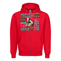 Red heifer Zipper Hoodie - AdoDesignShop