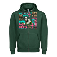 Sports Green heifer Zipper Hoodie - AdoDesignShop