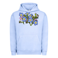 Pigment Grape Ice Forget Me Not Flower Illustrations Urban Hoodie - LillyAllenDesigns