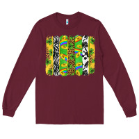 Burgundy St. Patrick's Day brushstrokes Long Sleeve Tee - Neo Western