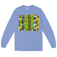 Colony Blue St. Patrick's Day brushstrokes Long Sleeve Tee - Neo Western
