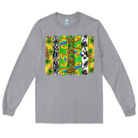 Heather Grey St. Patrick's Day brushstrokes Long Sleeve Tee - Neo Western