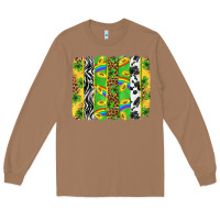 Toasted Coconut St. Patrick's Day brushstrokes Long Sleeve Tee - Neo Western