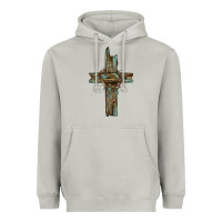 Moon Dust cross with thorn Heavyweight Hoodie - BarkalooDesign