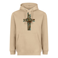 Mushroom cross with thorn Heavyweight Hoodie - BarkalooDesign
