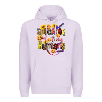 Lilac educator of tiny humans Premium Hoodie - NancyCooperArtShop