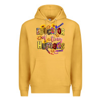 Mustard educator of tiny humans Premium Hoodie - NancyCooperArtShop