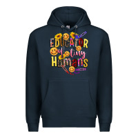 Navy educator of tiny humans Premium Hoodie - NancyCooperArtShop