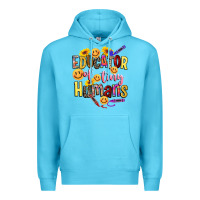 Ocean Blue educator of tiny humans Premium Hoodie - NancyCooperArtShop