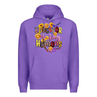 Purple educator of tiny humans Premium Hoodie - NancyCooperArtShop