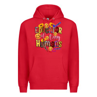 Red educator of tiny humans Premium Hoodie - NancyCooperArtShop