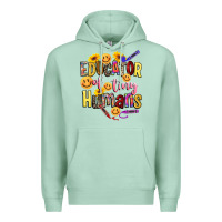 Seafoam educator of tiny humans Premium Hoodie - NancyCooperArtShop