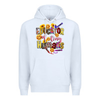 White educator of tiny humans Premium Hoodie - NancyCooperArtShop